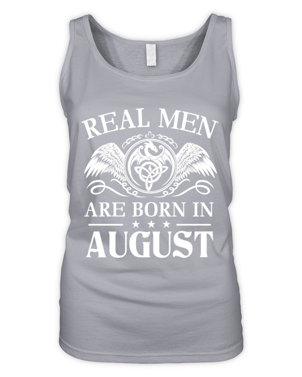 Real men are born in August Organic Women's Tank Top
