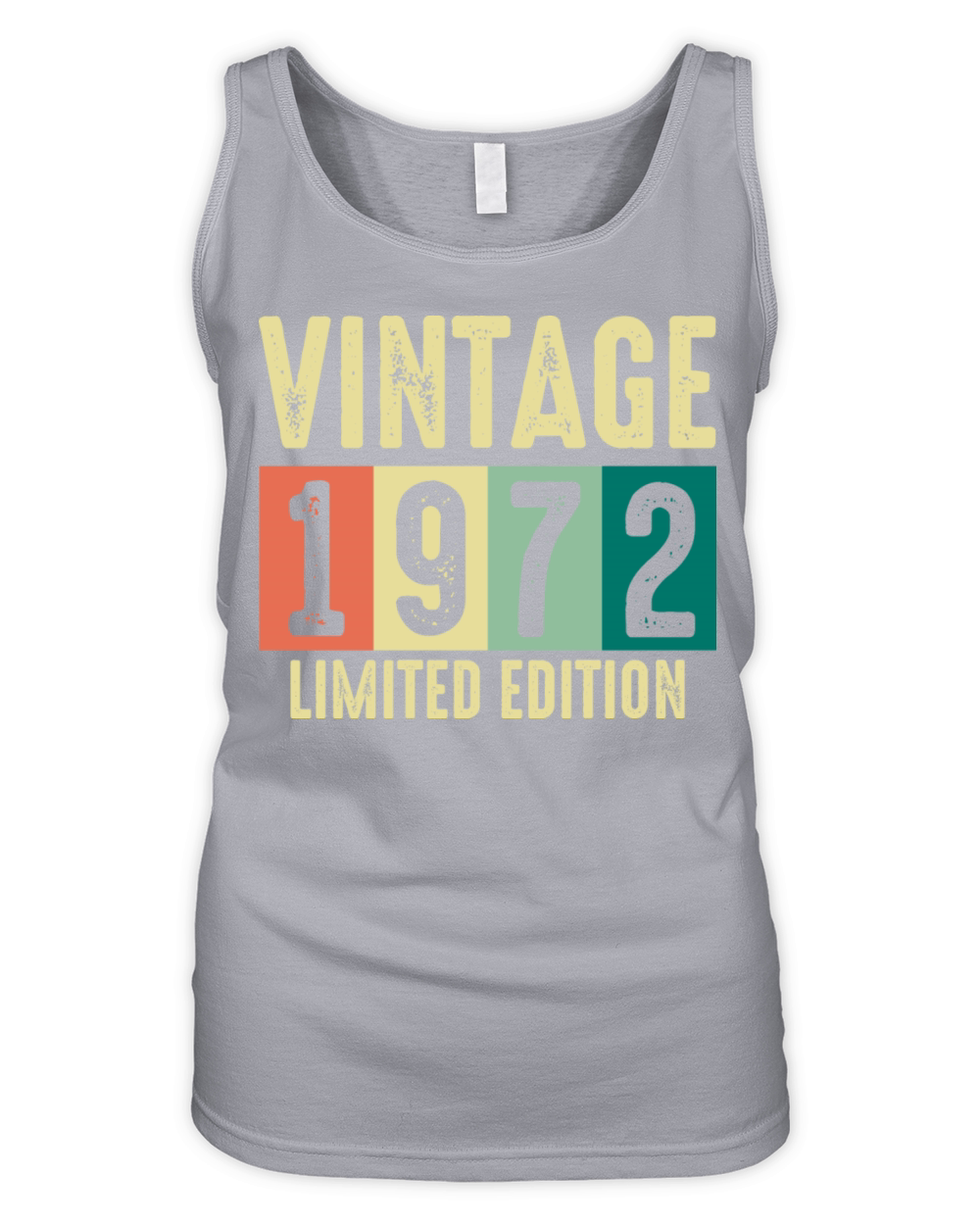 Vintage 1972 - 50 years old - 50th birthday gift Organic Women's Tank Top
