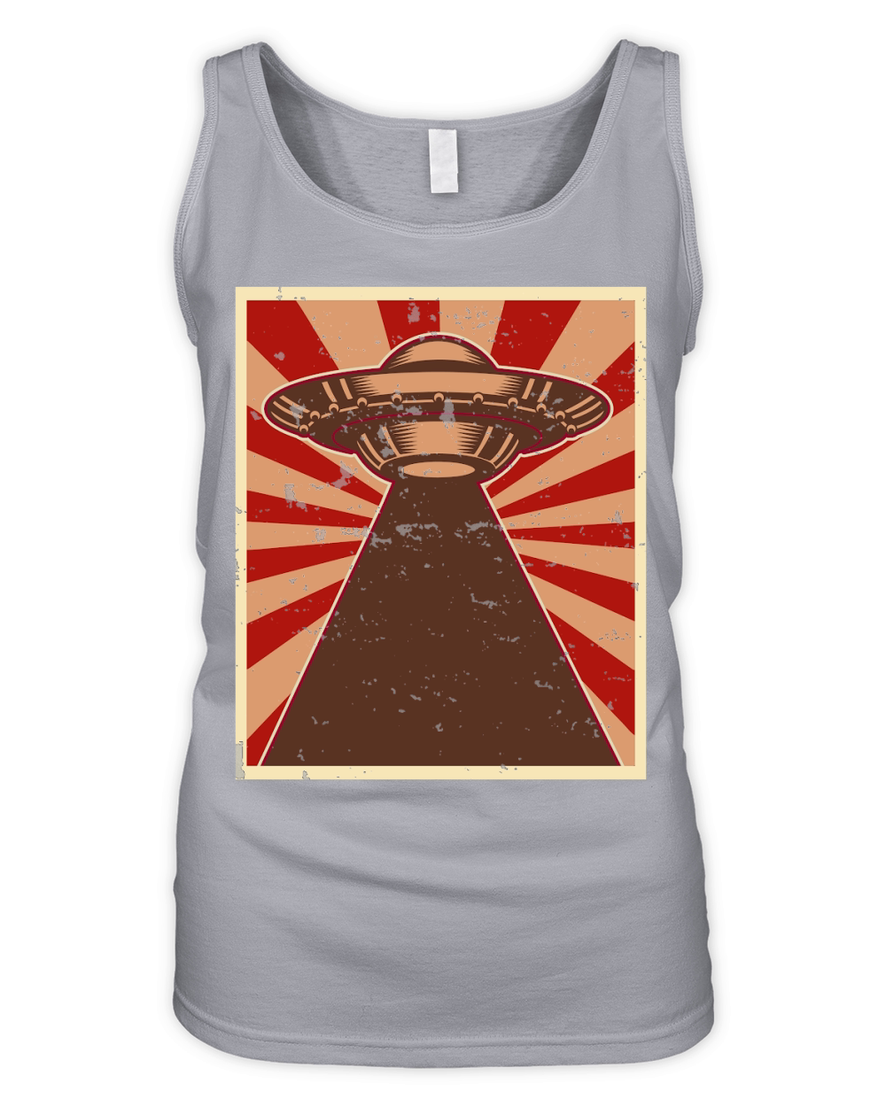 Vintage UFO Alien 30 Organic Women's Tank Top