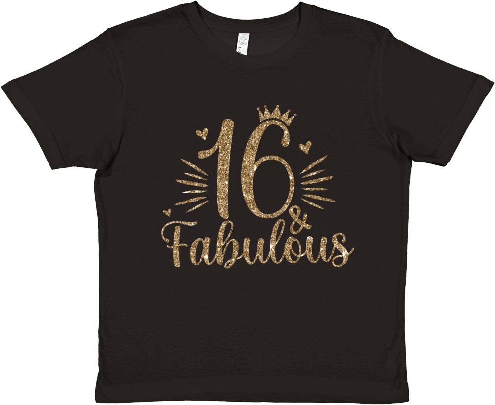 Birthday 16 Eye Catching Premium Kids Crewneck T-shirt