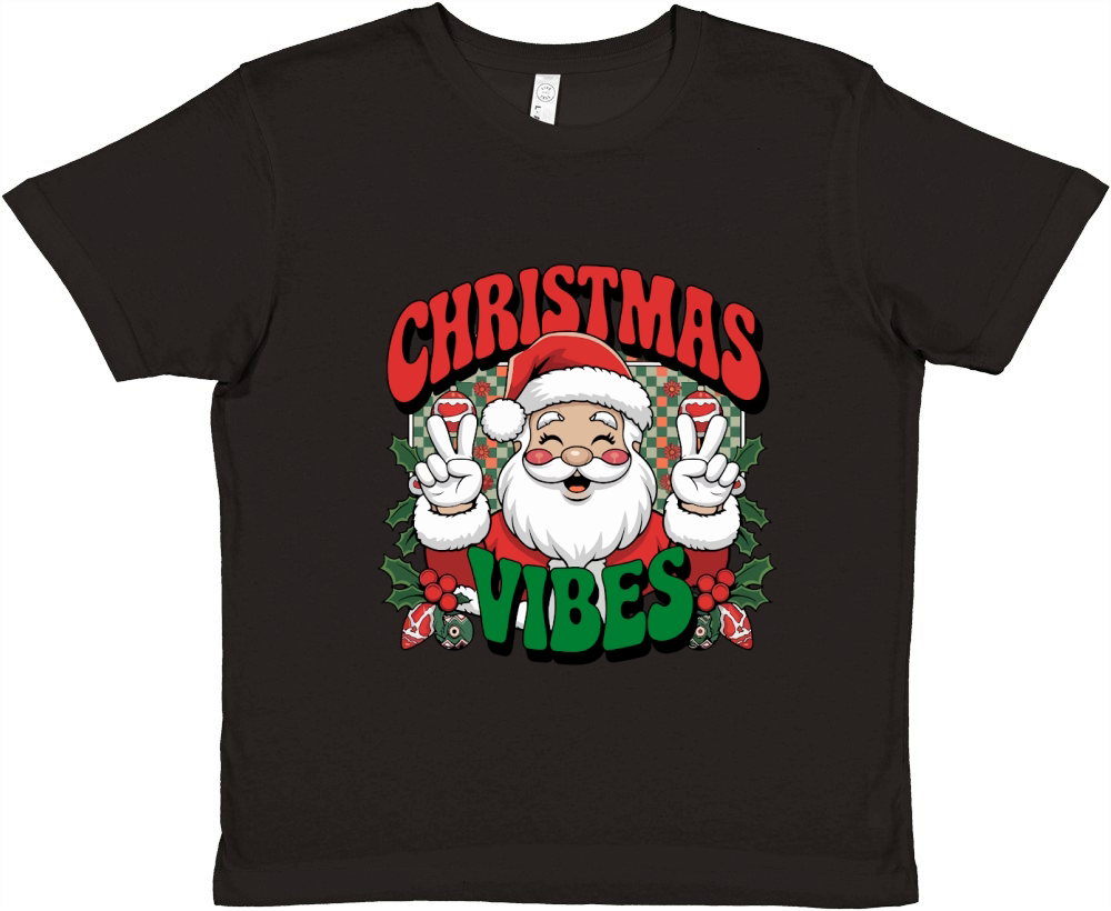 Christmas Vibes 8 02 Premium Kids Crewneck T-shirt