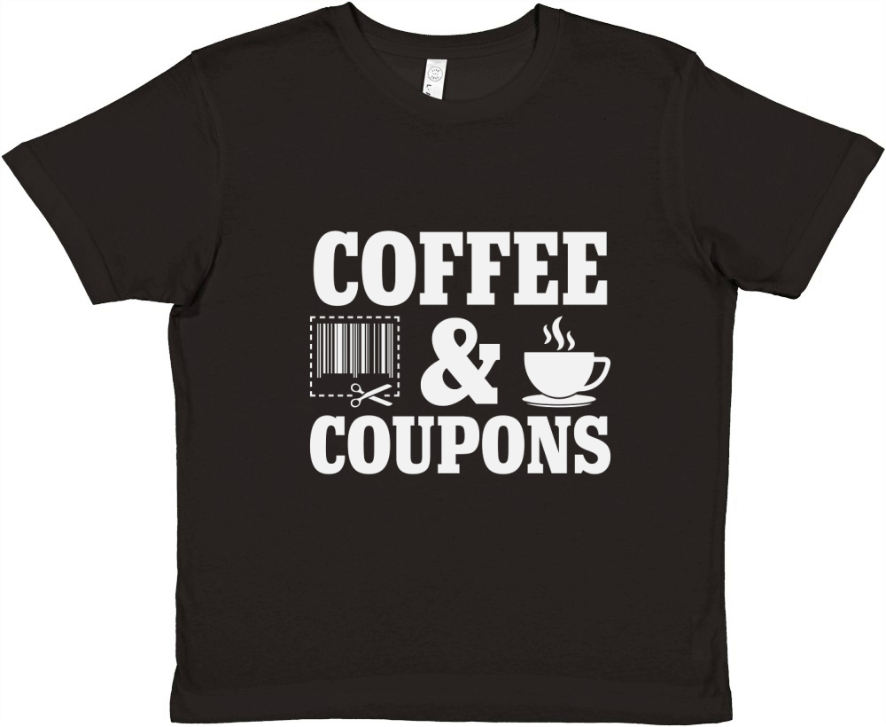 Coffee & Coupons Premium Kids Crewneck T-shirt