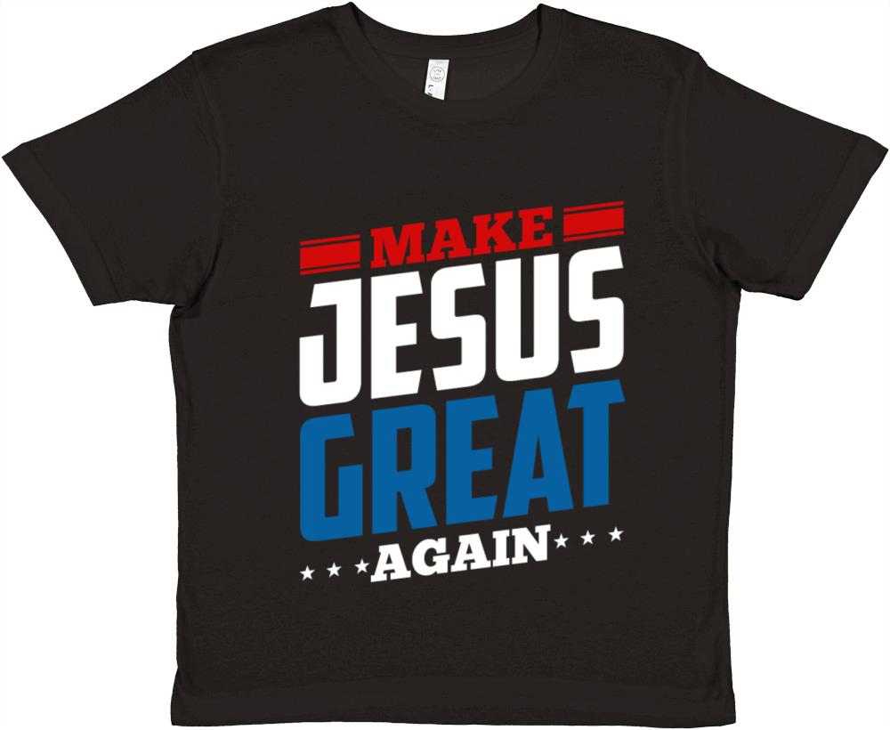 Make Jesus Great Again Premium Kids Crewneck T-shirt