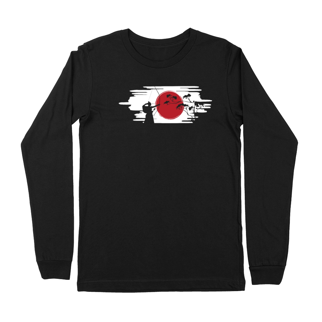 Kyudo Japan Flag Premium Long Sleeve