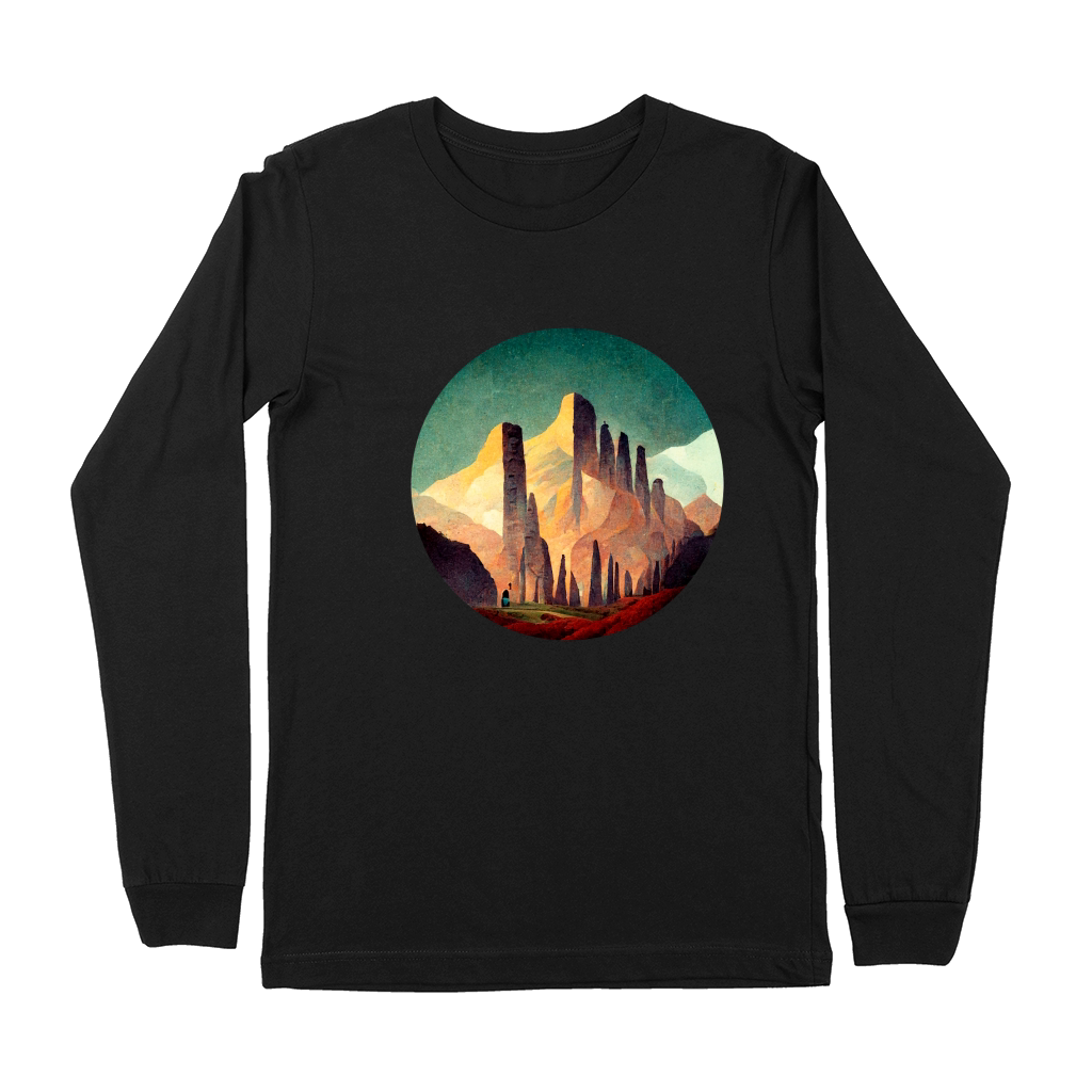 Retro Vintage Mountain Premium Long Sleeve