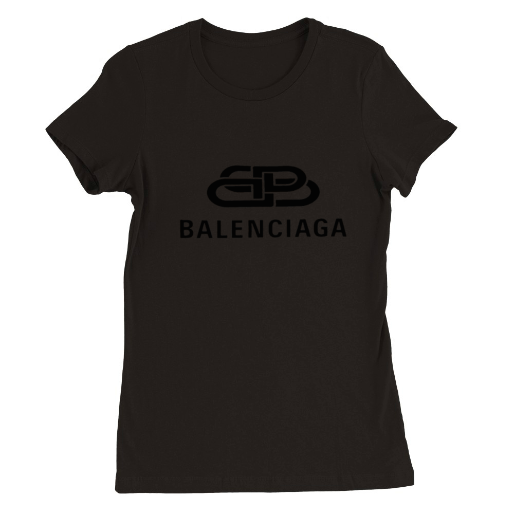 Balenciaga Oversized BB Logo Premium Womens Crewneck T-shirt