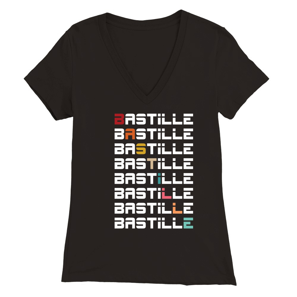 Bastille Day 02 Premium Womens V-Neck T-shirt