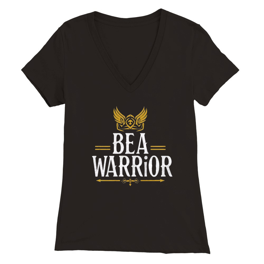 Be a warrior Premium Womens V-Neck T-shirt