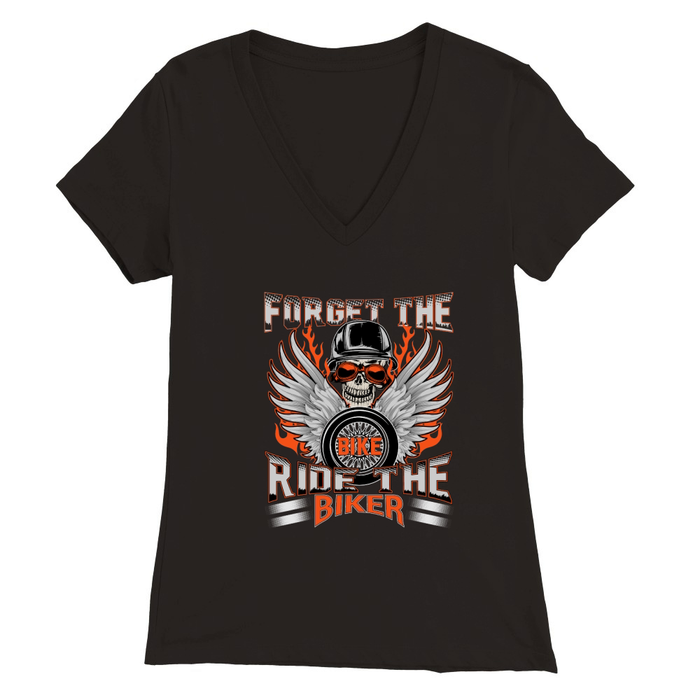 FORGET the BIKE Motorbike Premium Womens V-Neck T-shirt