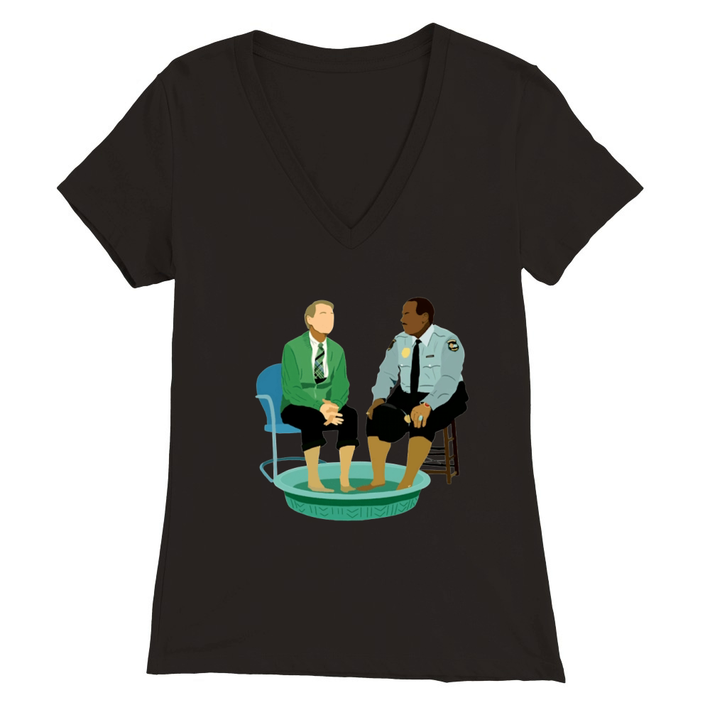 Mr Rogers Officer Clemmons Pool Premium Womens V-Neck T-shirt