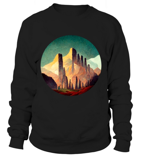 Retro Vintage Mountain Sweatshirt Unisex