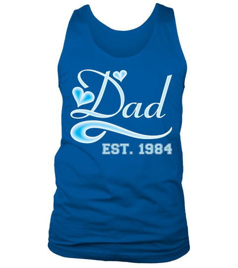 Dad Established 1984 Happy Fathers Day Tank Top Unisex