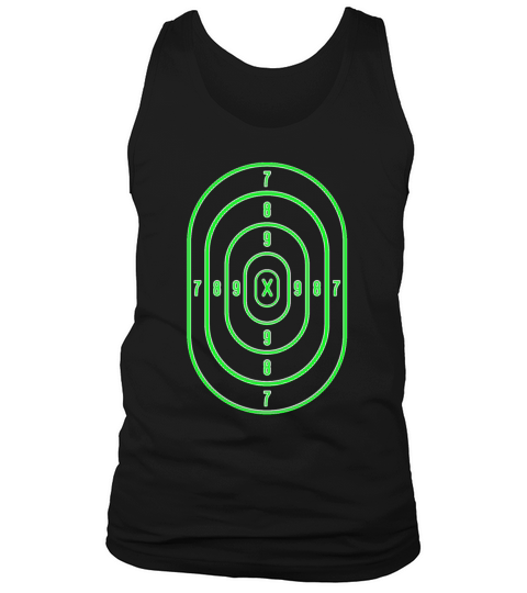 Shooting Range Target Practice Sheet Bullseye Tank Top Unisex