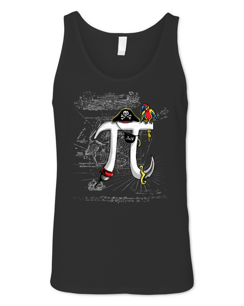 Pirate Pi Day 1 Unisex Jersey Tank