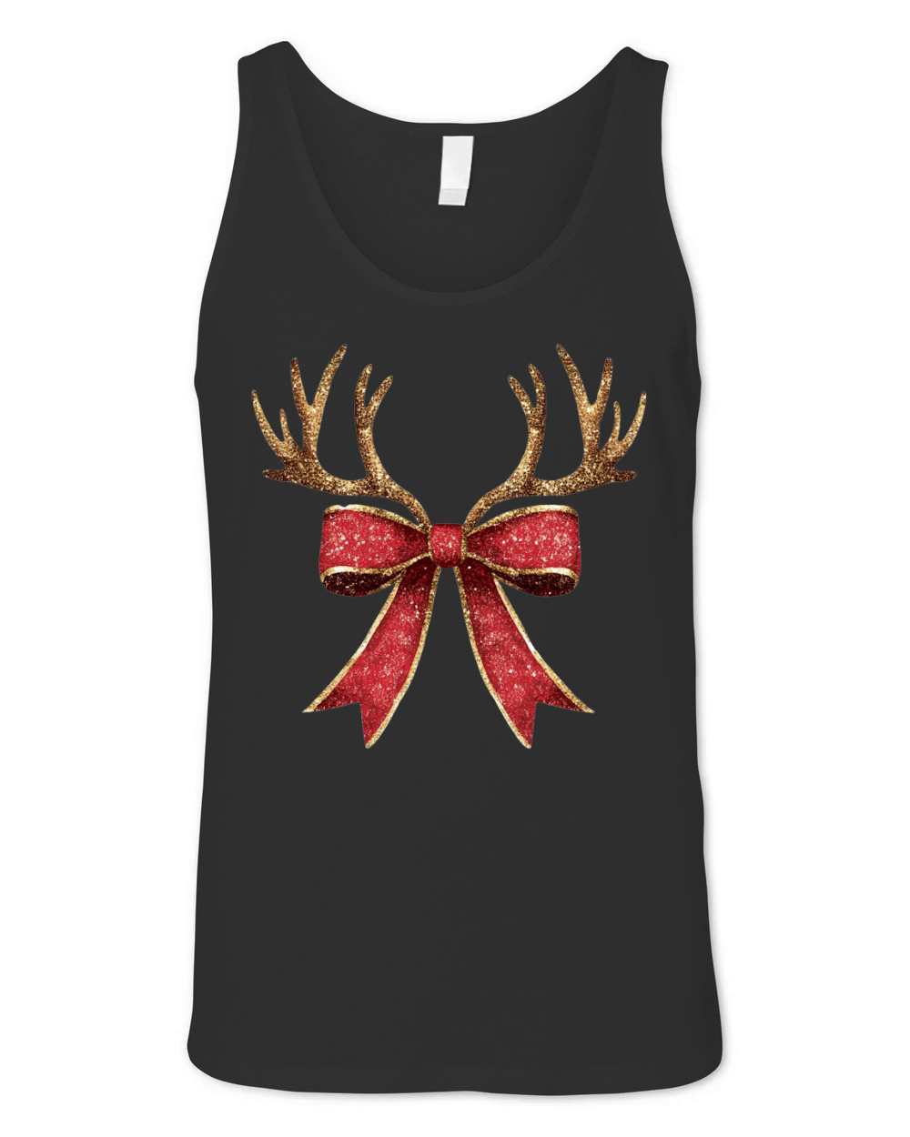 Reindeer Bow 5 Unisex Jersey Tank