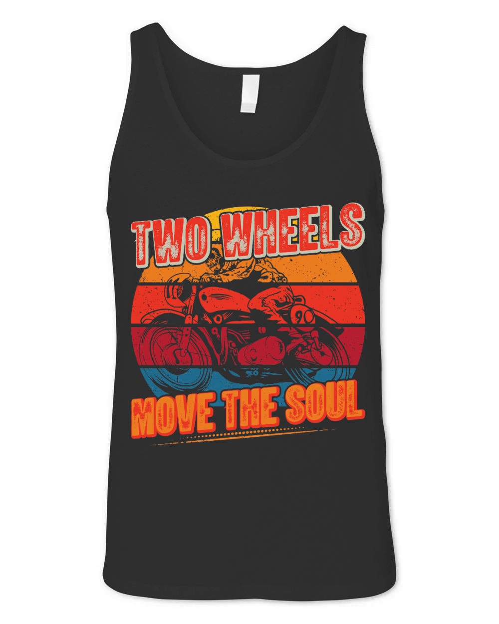 Two Wheels Move the Soul Motorbike Unisex Jersey Tank