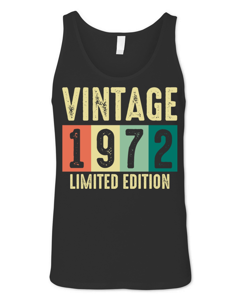 Vintage 1972 - 50 years old - 50th birthday gift Unisex Jersey Tank