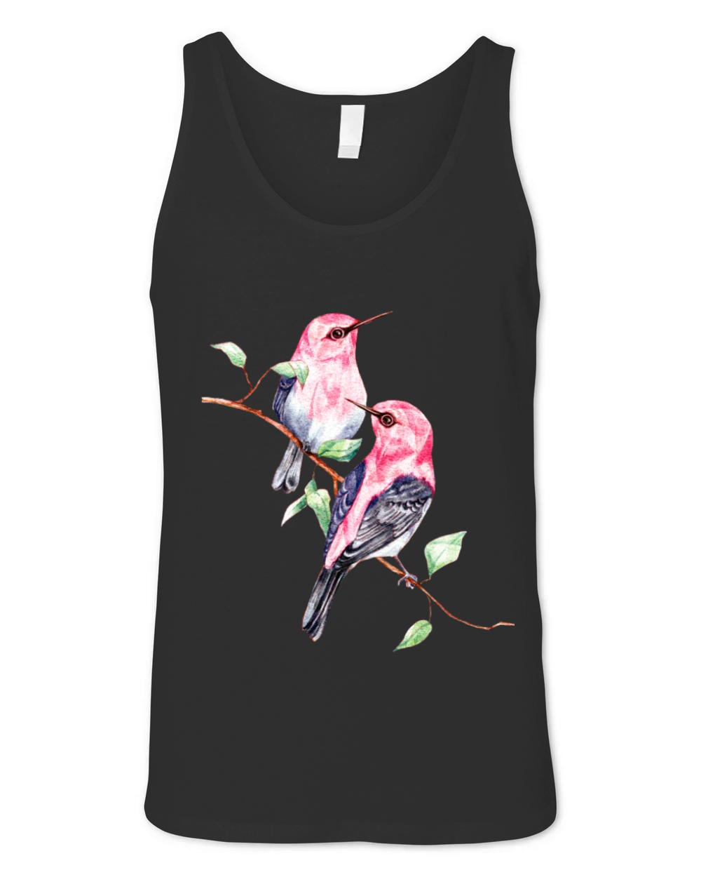 Watercolor birds Unisex Jersey Tank