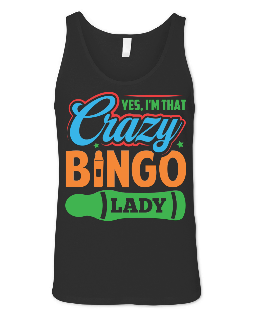 Yes, Im That Crazy Bingo Lady 09 Unisex Jersey Tank