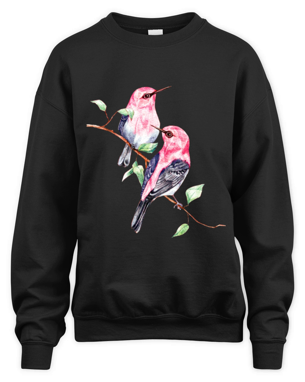 Watercolor birds Unisex Premium Crewneck Sweatshirt