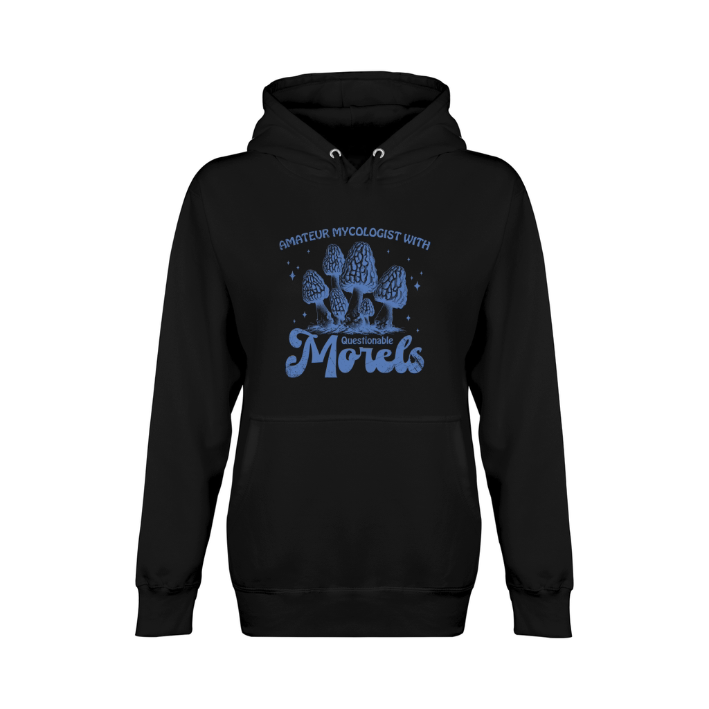 Amateur Mycologist with Morels L iBlue GR Unisex Premium Pullover Hoodie