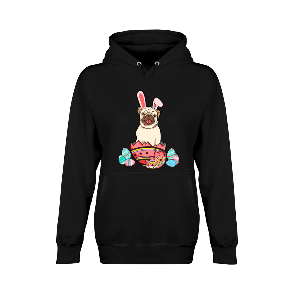 Pugs Bunny Funny Easter Pug Shirt Men Women TshiPu Unisex Premium Pullover Hoodie