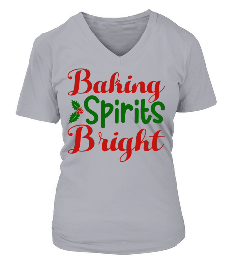 Baking spirits bright V-neck T-Shirt Woman
