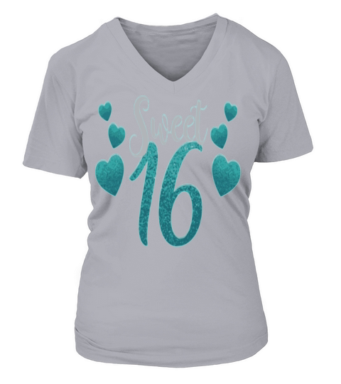 Birthday sweet 16 V-neck T-Shirt Woman
