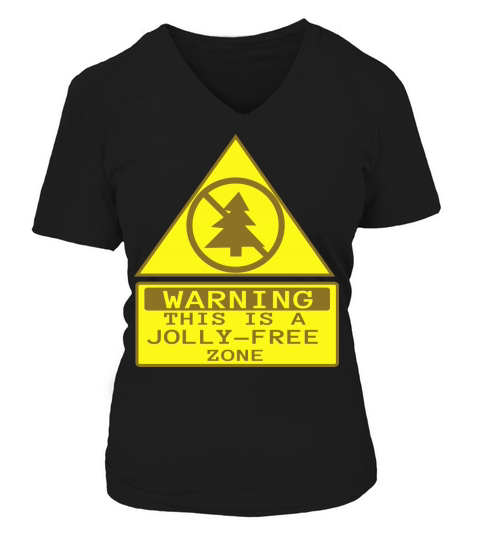 Jolly Free Zone V-neck T-Shirt Woman