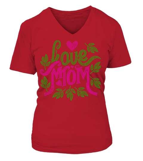 Love mom 1.01 V-neck T-Shirt Woman