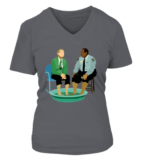 Mr Rogers Officer Clemmons Pool V-neck T-Shirt Woman