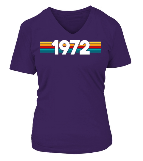 Vintage 1972 - 50 years old - 50th birthday gift V-neck T-Shirt Woman