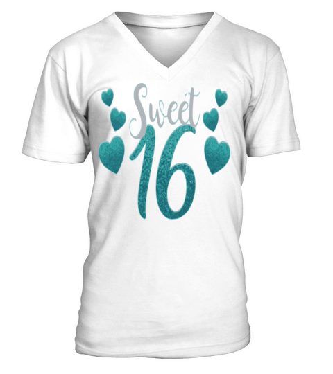 Birthday sweet 16 V-Neck T-shirt