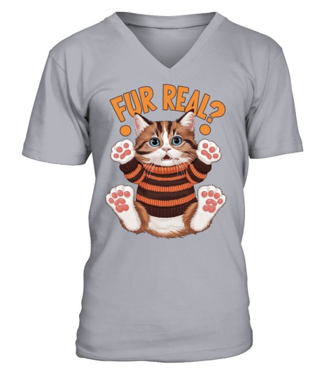 Fur real V-Neck T-shirt