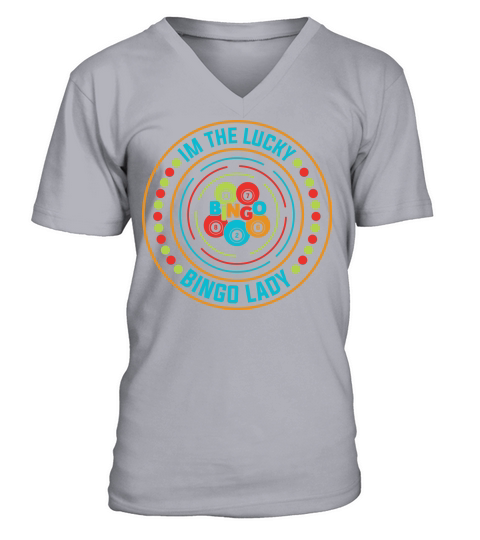 Im The Lucky Bingo Lady 05 V-Neck T-shirt