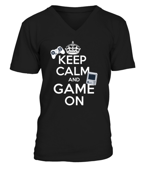 Keep Calm and Game on 1 V-Neck T-shirt