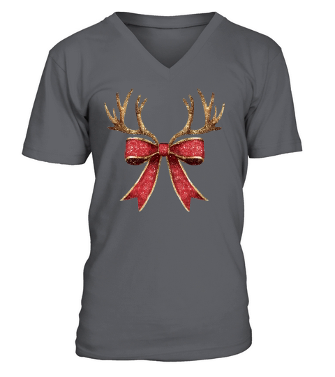 Reindeer Bow 5 V-Neck T-shirt