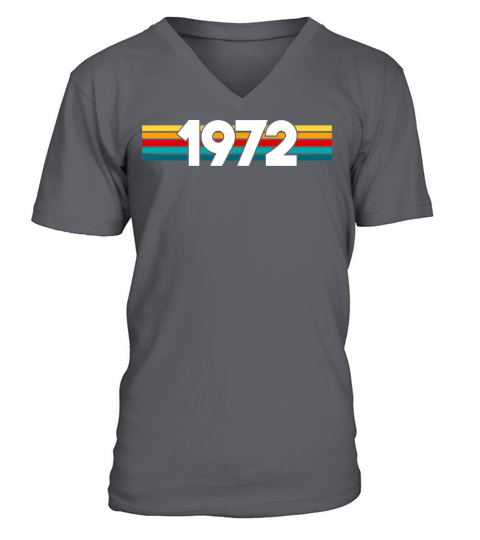 Vintage 1972 - 50 years old - 50th birthday gift V-Neck T-shirt