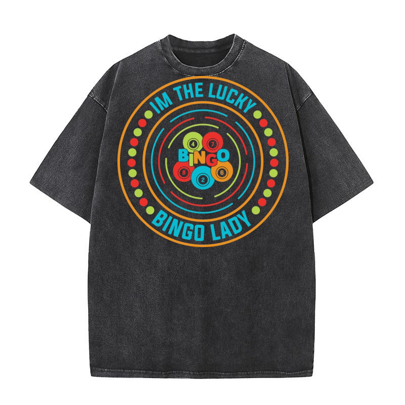 Im The Lucky Bingo Lady 05 Washed T-Shirt