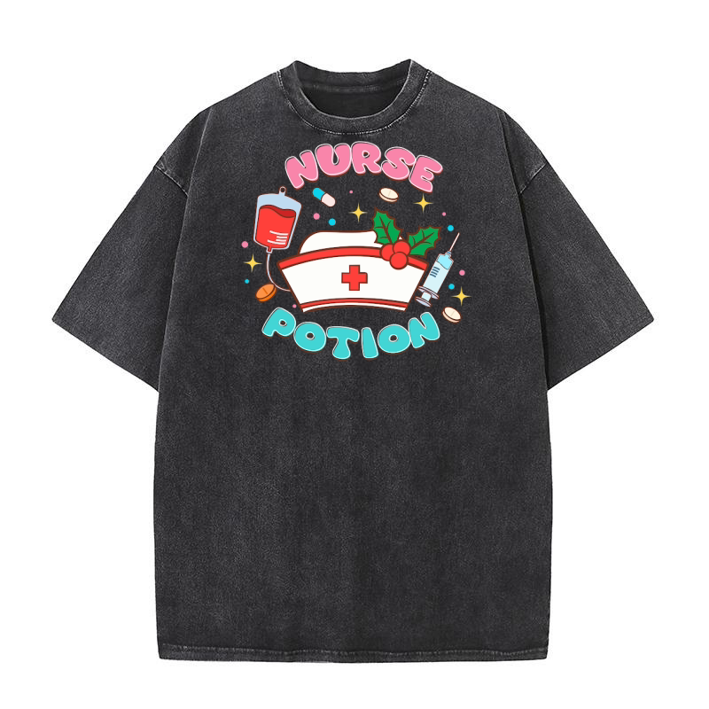 Nurse potion Washed T-Shirt