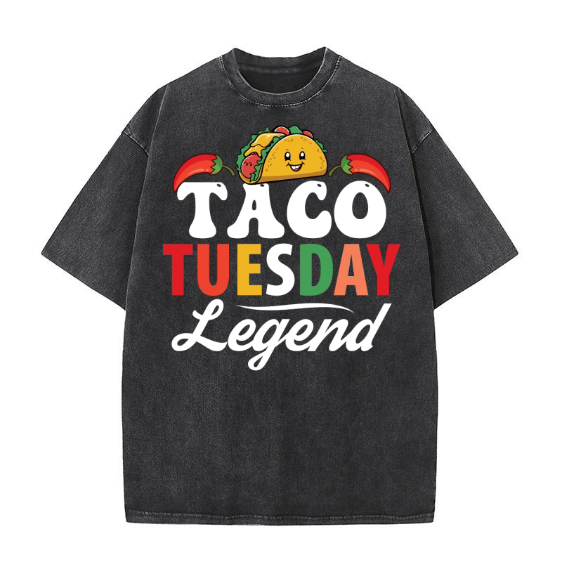 Taco Tuesday Legend Washed T-Shirt