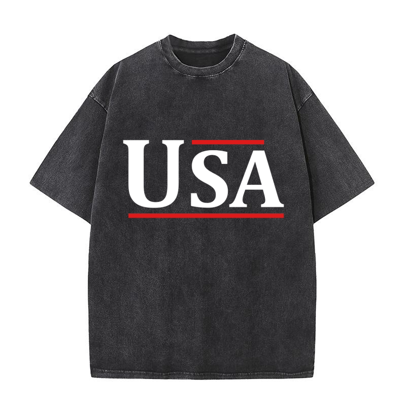 USA Patriotic 16 Washed T-Shirt