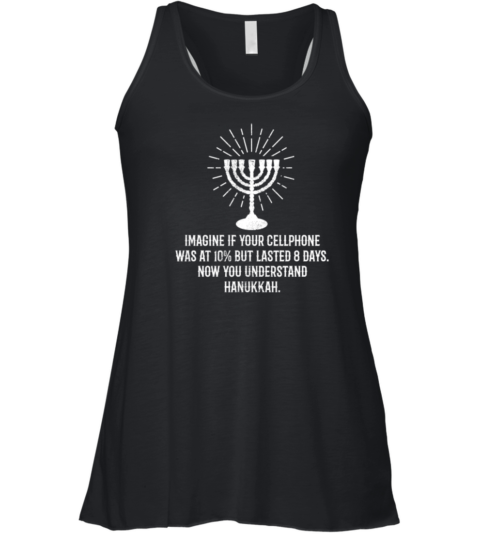 Hannukah 8 Days Of Hanukkah Phone Battery Women's Flowy Tank Top