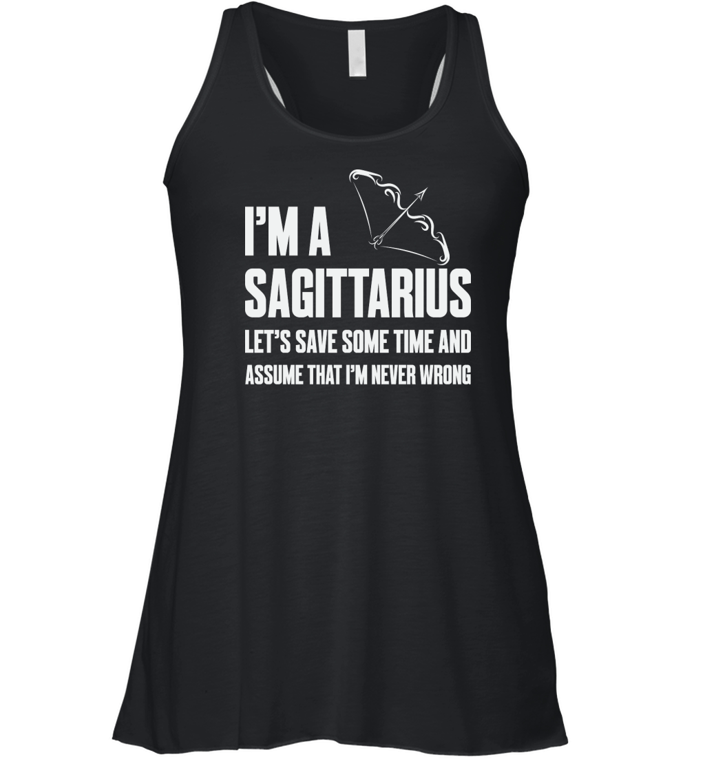 Sagittarius Facts Astrology Quote Women's Flowy Tank Top