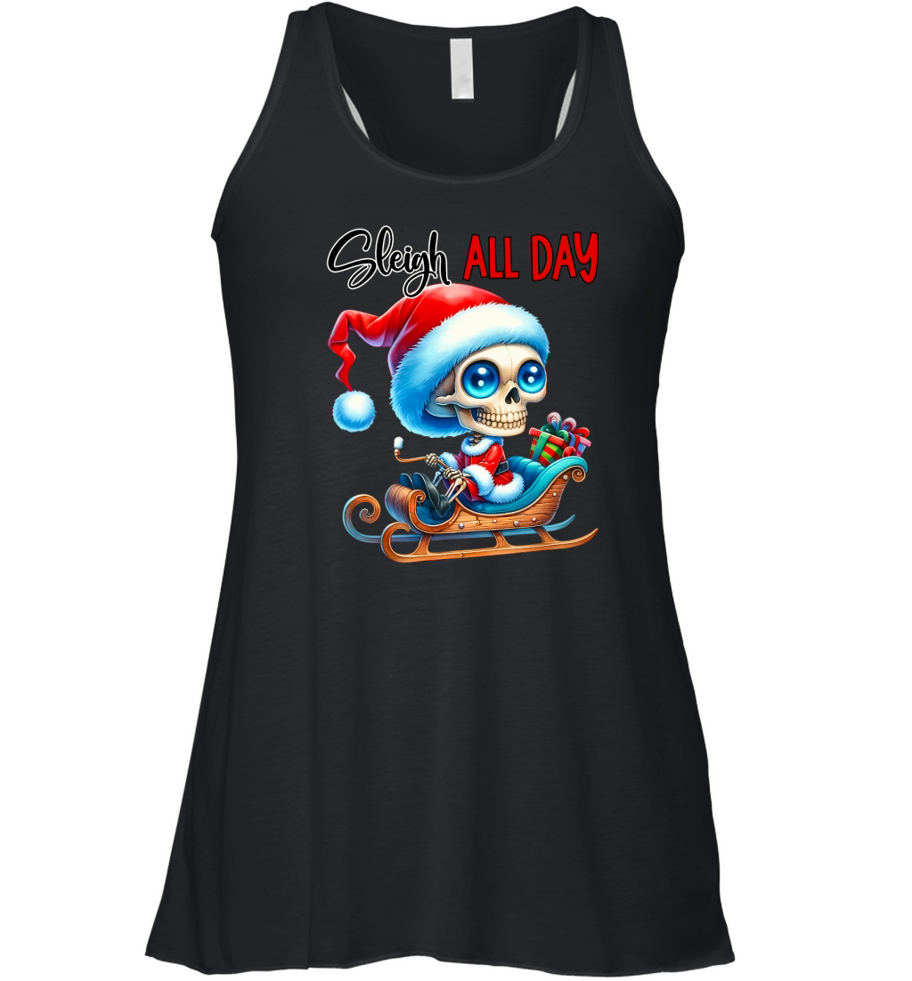 Sleigh All Day Christmas Women's Flowy Tank Top