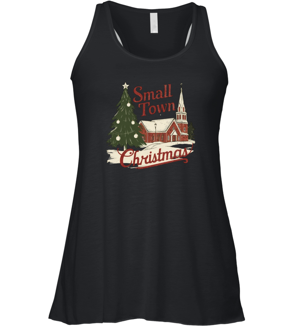 Small town christmas 1 Women's Flowy Tank Top