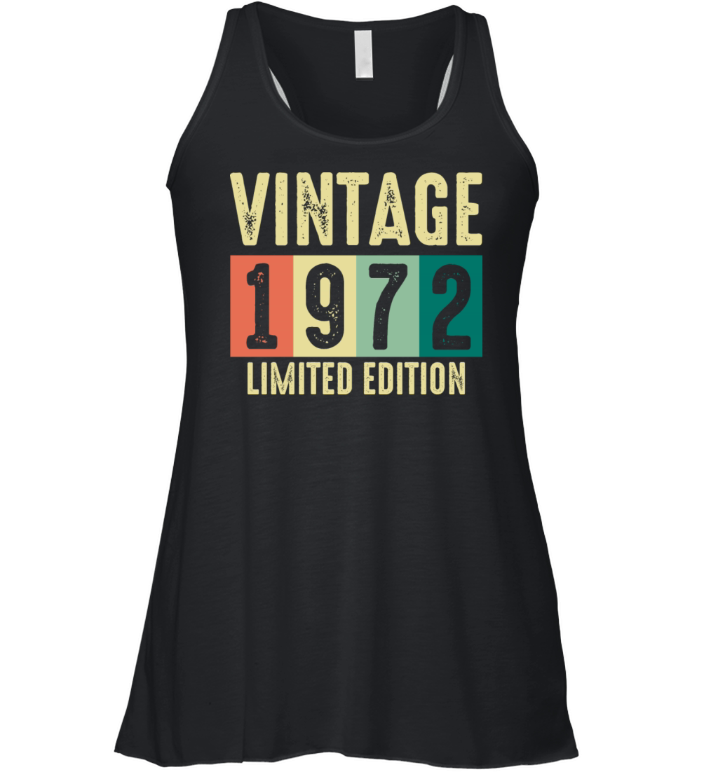 Vintage 1972 - 50 years old - 50th birthday gift Women's Flowy Tank Top