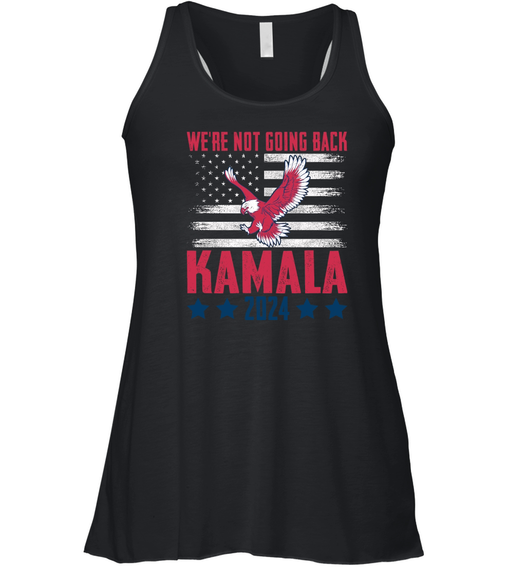 Were Not Going Back Kamala 2024 Women's Flowy Tank Top