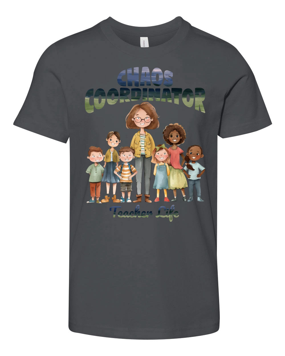 Chaos Coordinator   Teacher Life Youth Unisex Jersey Tee