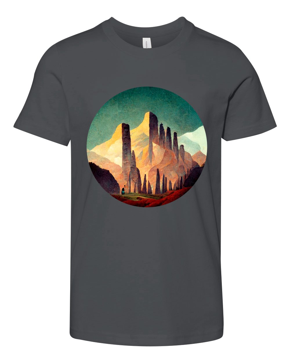 Retro Vintage Mountain Youth Unisex Jersey Tee